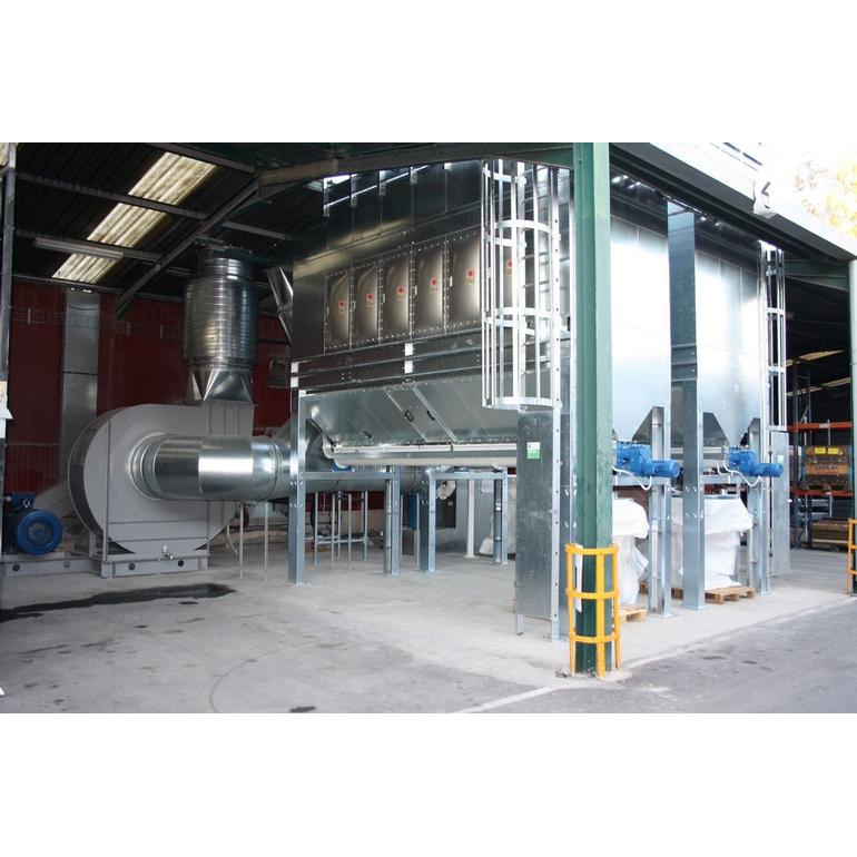 Fiberglass industrial dust extraction system 