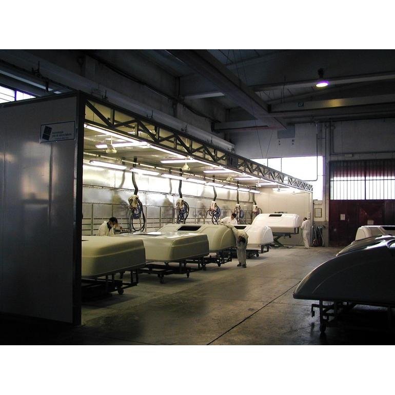 Impianto di aspirazione polveri industriale per vetroresina 